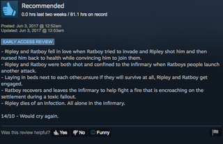 Illustration for article titled Rimworld, As Told By Steam Reviews